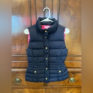 Lilly‎ Pulitzer Womens Navy Blue Isabelle Down Puffer Vest